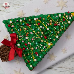 ÁRBOL DE NAVIDAD EN BROWNIE