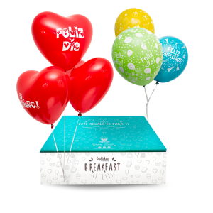 TRIO DE GLOBOS CON HELIO